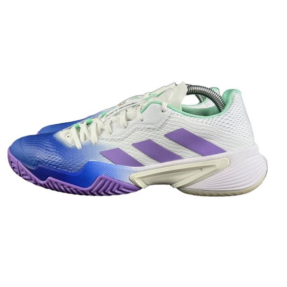 Adidas Barricade Lucid Blue Violet Mint Tennis Shoes HP7417 Women's Size 9 - Picture 3 of 11
